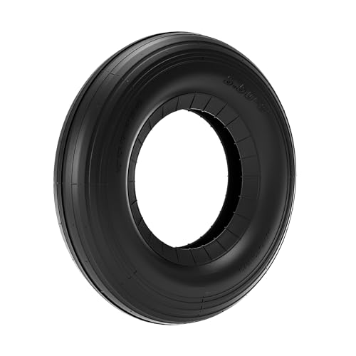 Wiltec Reifenmantel 3.50-8 350 x 100 mm, 130 kg für Schubkarrenreifen, Schubkarre Rad Reifen, Mantel Luftrad von Wiltec