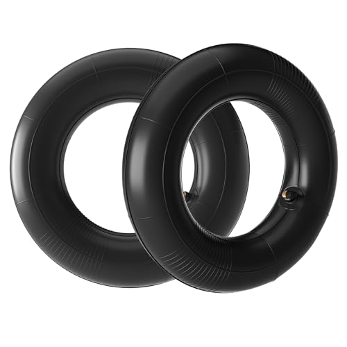 Wiltec Standard Schlauch für Reifen Größe 3.00/3.50-4, bis 90 kg Traglast, mit abgewinkeltem Ventil TR87 für Schubkarren, Sackkarren und E-Scooter von Wiltec