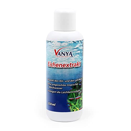 Vanya Eichenextrakt ph Wert Minus Senkung 250ml für tropisches Weichwasser im Aquarium von Wiltec