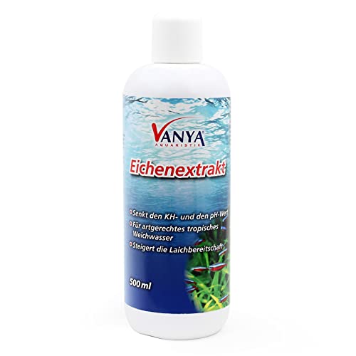 Vanya Eichenextrakt ph Wert Minus Senkung 500ml für tropisches Weichwasser im Aquarium von Wiltec