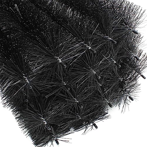 Wiltec 24 m Nistschutzbürste 20x120 cm Ø 8cm für Solarpaneele, effektiver flexibler Einnistschutz, 20 Stück Spatzenbürste von Wiltec