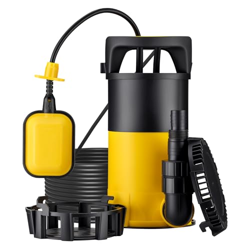 Wiltec 3 in 1 Flachsauger Tauchpumpe 850 W, Schmutzwasserpumpe 15000 l/h, Flachwasserpumpe mit Schwimmer, Flachsaugpumpe für Keller und Garten Wiltec 3 in 1 Flachsauger Tauchpumpe 850 W, Schmutzwasserpumpe 15000 l/h, Flachwasserpumpe mit Schwimmer, Flachsaugpumpe für Keller und Garten von Wiltec