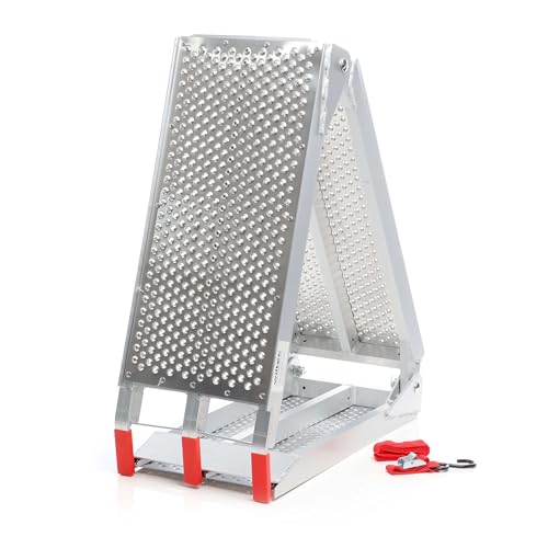 Wiltec Auffahrrampe 3-Fach klappbar 199cm 270kg für Motorrad ATV Quad, Aluminium Auffahrschiene faltbar, Verladerampe rutschsicher von Wiltec