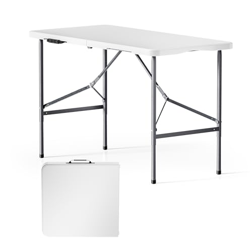 Wiltec Campingtisch klappbar 122x60x75 cm Klapptisch mit Tragegriff Partytisch Biertisch Gartentisch Buffettisch Bierzeltgarnitur Camping Tisch faltbar von Wiltec
