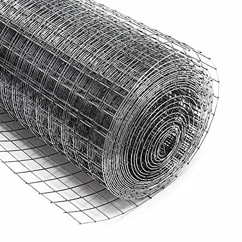 Wiltec Maschendrahtzaun 50 cm x 25 m, 1,2 mm stark 25 x 25 mm Maschengröße, Volierendraht 4-Eck aus Stahl verzinkt, Drahtgitter, Vogeldraht Wiltec Maschendrahtzaun 50 cm x 25 m, 1,2 mm stark 25 x 25 mm Maschengröße, Volierendraht 4-Eck aus Stahl verzinkt, Drahtgitter, Vogeldraht von Wiltec