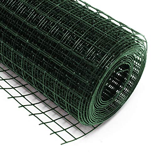 Wiltec Maschendrahtzaun Grün 1x10 m 50 cm Höhe 0,9 mm Stärke 19x19 mm Maschengröße, Volierendraht 4-Eck aus Stahl verzinkt, Drahtgitter, Vogeldraht Wiltec Maschendrahtzaun Grün 1x10 m 50 cm Höhe 0,9 mm Stärke 19x19 mm Maschengröße, Volierendraht 4-Eck aus Stahl verzinkt, Drahtgitter, Vogeldraht von Wiltec
