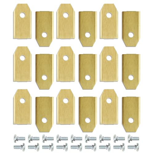 Wiltec Rasenroboter Messer Set Titan V1 35 x 18 mm – 18 Stück - Klingen für Mähroboter, Rasenmäher Ersatzmesser kompatibel mit verschiedenen Modellen von Wiltec