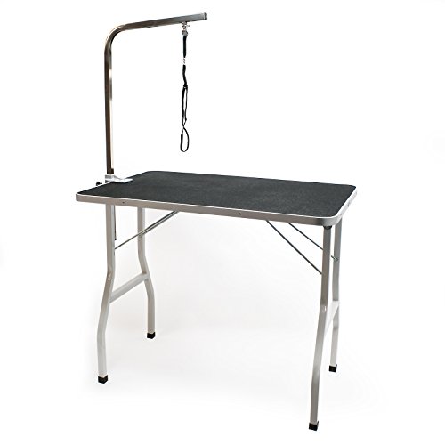 Wiltec Schertisch für Hund und Katze, 91x61x76 cm, Trimmtisch zusammenklappbar, Groomer Tisch mit Galgen, höhenverstellbar, Pflegetisch für Tiere Wiltec Schertisch für Hund und Katze, 91x61x76 cm, Trimmtisch zusammenklappbar, Groomer Tisch mit Galgen, höhenverstellbar, Pflegetisch für Tiere von Wiltec