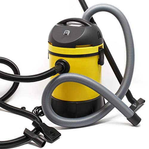 Wiltec Teichsauger 1400 W, 30 L Füllmenge, mit 2 Schläuchen, Poolsauger Schlammsauger Teichschlammsauger Nass Trocken Sauger mit Entleerungsautomatik von Wiltec