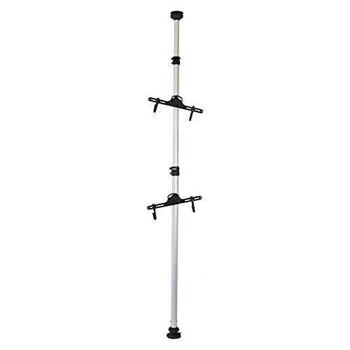 Wiltec Teleskop Fahrradhalter für 2 Räder je 20kg 160-340cm, Fahrradständer platzsparend, Hängesystem verstellbar mit 360° Haltearmen Wiltec Teleskop Fahrradhalter für 2 Räder je 20kg 160-340cm, Fahrradständer platzsparend, Hängesystem verstellbar mit 360° Haltearmen von Wiltec