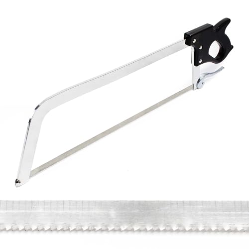 Wiltec XL Knochensäge 43cm Sägeblatt, Handsäge zum sägen von Knochen für Jäger Metzger Gastronomen Fleischsäge Fleischersäge von Wiltec