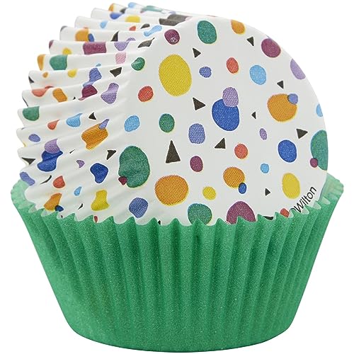 Wilton Baking Cups Geometrischem Muster, Einfarbig Grün - Muffinförmchen Papier, Muffin und Cupcake Förmchen, Papier-Backförmchen für kleine Cupcakes, Muffins, Pralinen - pk/75 Wilton Baking Cups Geometrischem Muster, Einfarbig Grün - Muffinförmchen Papier, Muffin und Cupcake Förmchen, Papier-Backförmchen für kleine Cupcakes, Muffins, Pralinen - pk/75 von Wilton