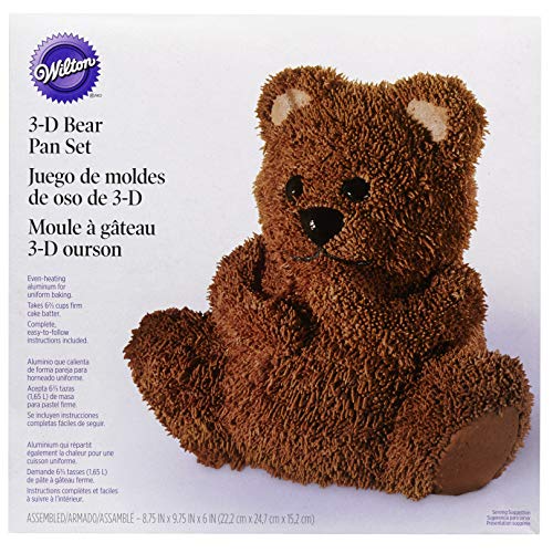 Wilton 3D-Kuchenform mit Teddybär-Motiv, 22 x 25 x 15 cm von Wilton