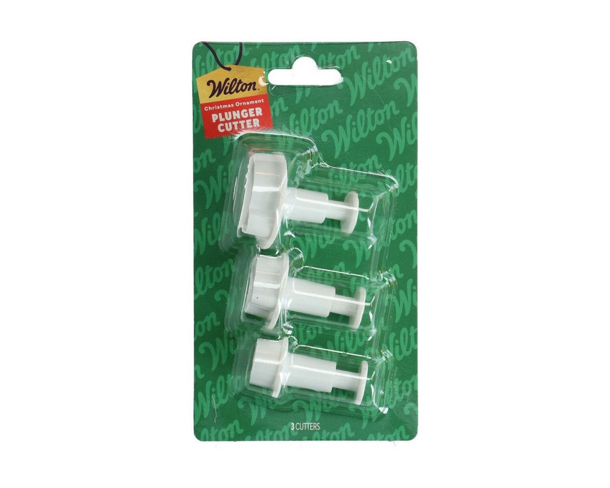 Wilton Ausstechform Wilton Plunger Cutter/ Stempel- Ausstecher 3er Set, (Set), mit Auswerfer von Wilton