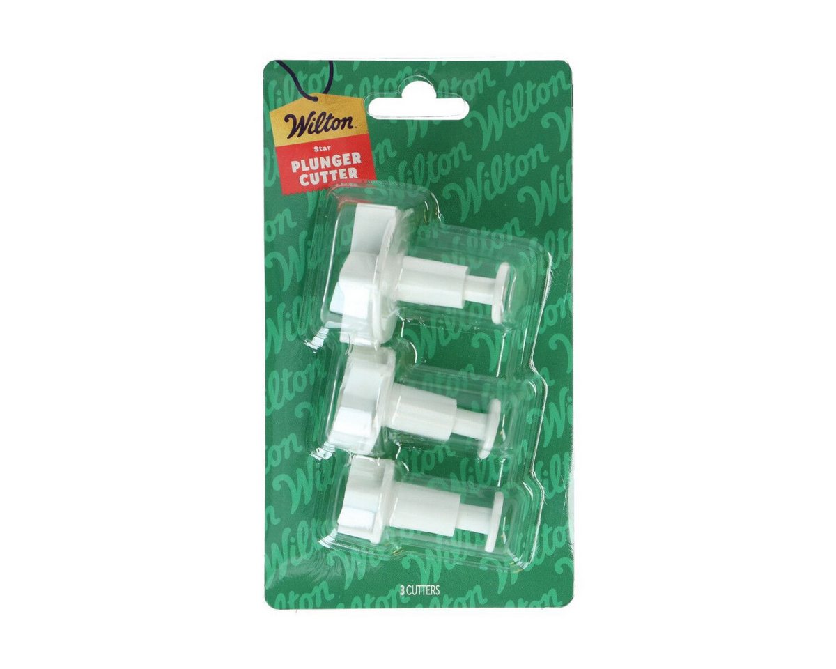 Wilton Ausstechform Wilton Plunger Cutter/ Stempel- Ausstecher 3er Set, (Set), mit Auswerfer von Wilton