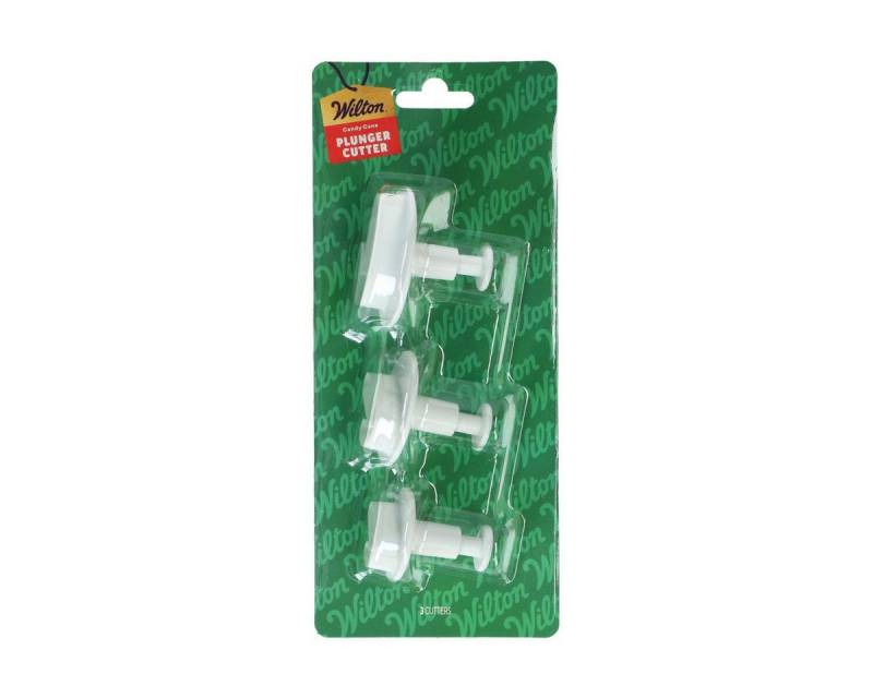 Wilton Ausstechform Wilton Plunger Cutter/ Stempel- Ausstecher 3er Set, Kunststoff, (Set, 3-St), mit Auswerfer von Wilton