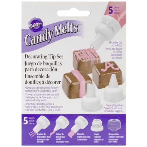 Wilton Candy Melts Bonbon-Dekorierspitzen-Set, 5-tlg. von Wilton