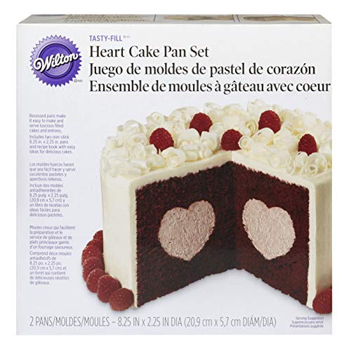 Wilton Heart Tasty-Fill Cake Pan Set Kitchen Tools, Plastic, Silber, 2-Einheiten von Wilton