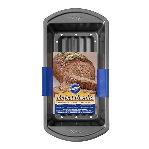 Wilton Perfect Results Premium Antihaft-Backformen – Hackbraten-Pfannen-Set, reduziert Fett und fördert den Geschmack, 2-teiliges Set Wilton Perfect Results Premium Antihaft-Backformen – Hackbraten-Pfannen-Set, reduziert Fett und fördert den Geschmack, 2-teiliges Set von Wilton
