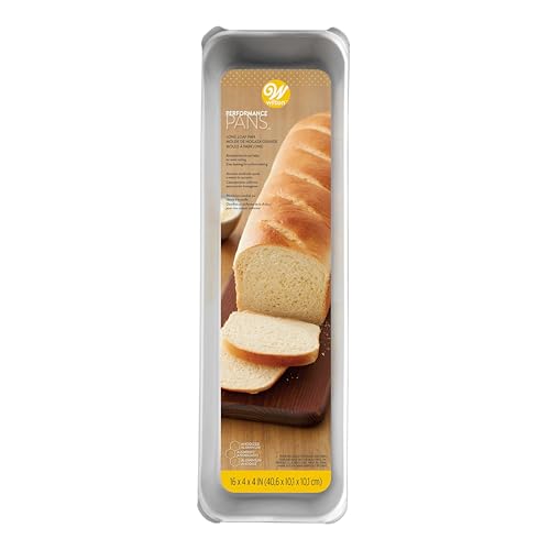 Wilton Performance Pans Brotbackform 40x10 cm: Brotform aus Eloxiertem Aluminium, Backform für Brot Perfekt für Größere Kuchen, Brote, Bananenbrote und Mehr Loaf Pan - 40x10 cm von Wilton