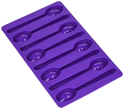 Wilton Silikonform mit 8 Mulden in Löffelform, 1 Design, Mehrfarbig von Wilton