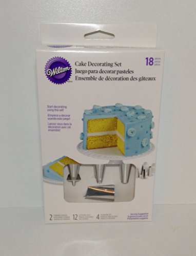 Wilton Spritzbeutel Set-18: 12x Einweg-Spritzbeutel, 4x Spritztüllen, 2x Standardkupplungen - Tortendeko DIY Backzubehör Gebäck Torten Kuchen Muffins - Set-18 von Wilton
