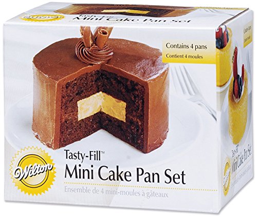 Wilton tasty-Fill Mini-Kuchenformen-Set, 4-Teilig von Wilton