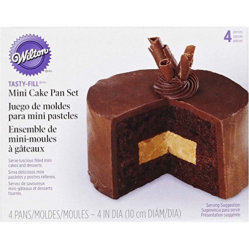 Wilton tasty-Fill Mini-Kuchenformen-Set, 4-Teilig von Wilton