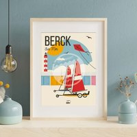 Plakat Berck-Sur-Mer - "Destination Berck" von WimAffiches