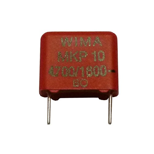 2 x 4,7 nF 1600 V 4700/1600 Wima metallisierten Polyester mkp10 Kondensator rot 2 x 4,7 nF 1600 V 4700/1600 Wima metallisierten Polyester mkp10 Kondensator rot von WIMA