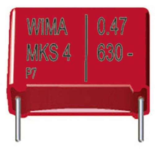 Wima MKS 4 22uF 10% 100V RM27,5 1 St. MKS-Folienkondensator radial bedrahtet 22 µF 100 V/DC 10% 27 von Wima