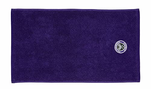 Wimbledon Herren Gäste Handtuch violett Bestickt Emblem von Wimbledon