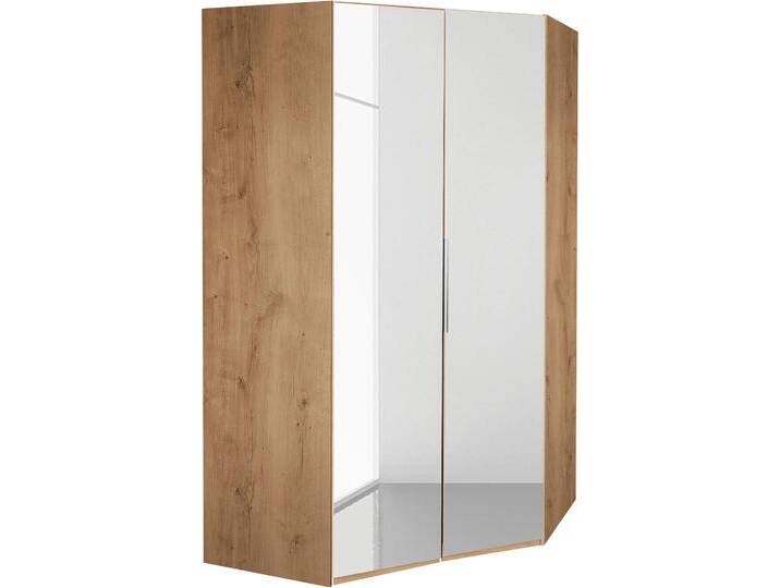 Eckkleiderschrank WIMEX Level by fresh to go , braun (plankeneichefarben), H:236cm, Schränke, mit Spiegeltüren von Wimex