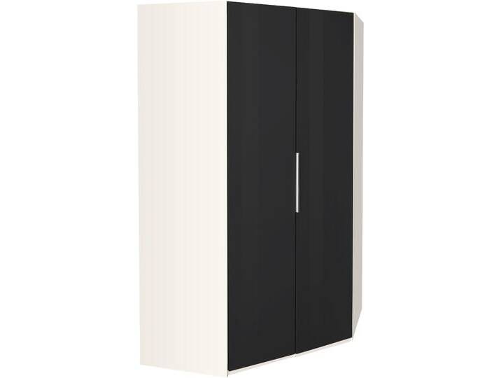 Eckkleiderschrank WIMEX Level by fresh to go , weiß (weiß, grauglas), H:216cm, Schränke, mit Glastüren von Wimex