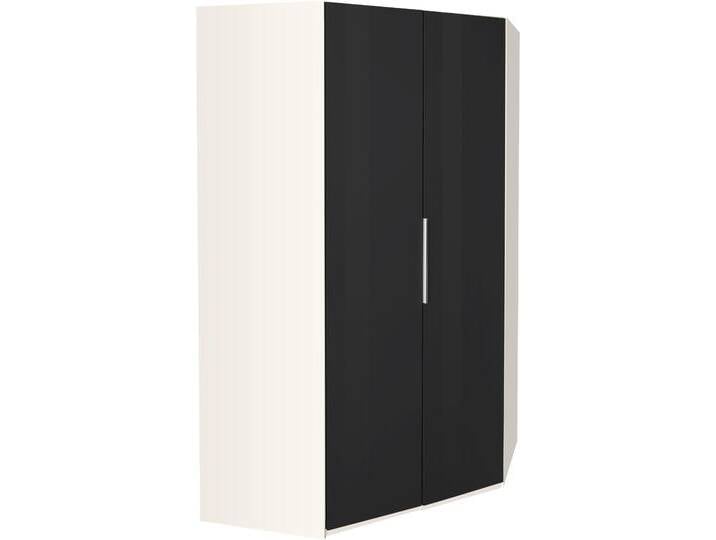 Eckkleiderschrank WIMEX Level by fresh to go , weiß (weiß, grauglas), H:216cm, Schränke, mit Glastüren von Wimex