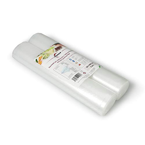 Wimex 2 Vakuumrollen 30x600cm (12 Meter) | BPA Free | Sous Vide geeignet | stabile Schweißnaht | Für alle Balken Vakuumierer geeignet | Vakuumrollen | Made in Italy von Wimex