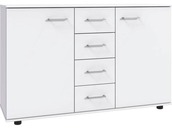 Kombikommode WIMEX Taiga , weiß, B:130cm H:83cm T:41cm, Spanplatte, Sideboards, obere Schublade in Absatzfarbe oder uni weiß Kombikommode WIMEX Taiga , weiß, B:130cm H:83cm T:41cm, Spanplatte, Sideboards, obere Schublade in Absatzfarbe oder uni weiß von Wimex