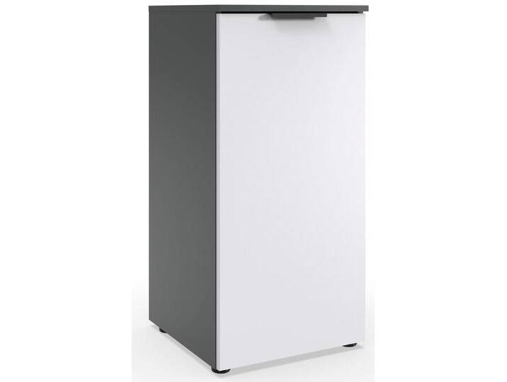Kommode WIMEX Level by fresh to go , weiß (front weiß, korpus graphit), B:41cm H:92cm T:41cm, Spanplatte, Sideboards, 1-türig mit soft-close Funktion, 41cm breit, 92cm hoch von Wimex