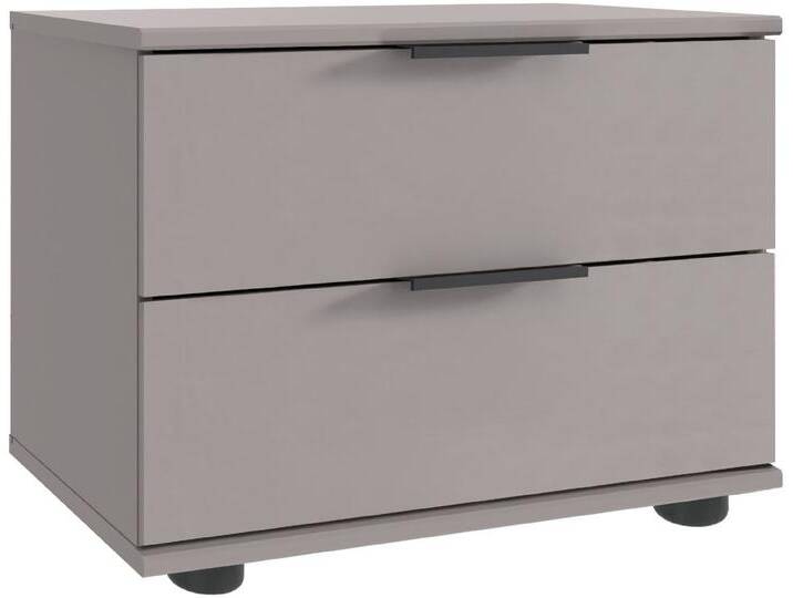 Nachtkommode WIMEX Tilburg, einzeln oder im 2er Set, Made in Germany , grau (saharagrau), B:52cm H:40cm T:38cm, Spanplatte, Sideboards, Nachtschrank mit 2 Schubladen, schwarze Metallgriffe Nachtkommode WIMEX Tilburg, einzeln oder im 2er Set, Made in Germany , grau (saharagrau), B:52cm H:40cm T:38cm, Spanplatte, Sideboards, Nachtschrank mit 2 Schubladen, schwarze Metallgriffe von Wimex