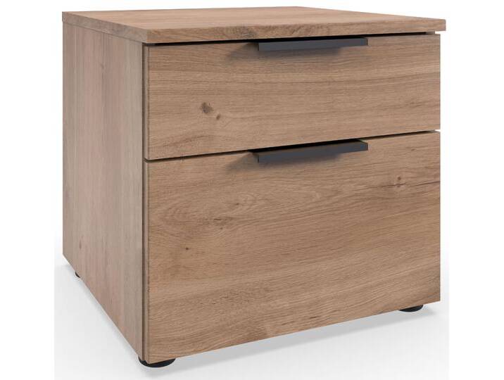 Nachtkommode WIMEX level36 A by fresh to go , braun (plankeneiche nachbildung), B:41cm H:39cm T:41cm, Spanplatte, Sideboards, 2 Schubladen mit soft-close Funktion von Wimex