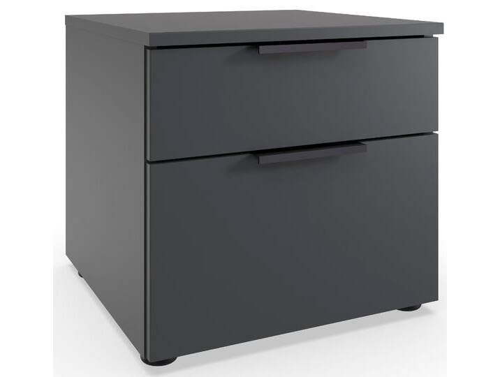 Nachtkommode WIMEX level36 A by fresh to go , grau (graphit), B:41cm H:39cm T:41cm, Spanplatte, Sideboards, 2 Schubladen mit soft-close Funktion von Wimex