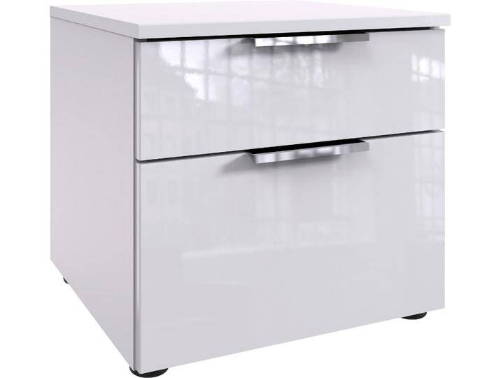 Nachtkommode WIMEX level36 D by fresh to go , weiß (korpus weiß, front lack weiß), B:41cm H:39cm T:41cm, Spanplatte, Sideboards, 2 Schubladen mit soft-close Funktion, lackierte Front von Wimex