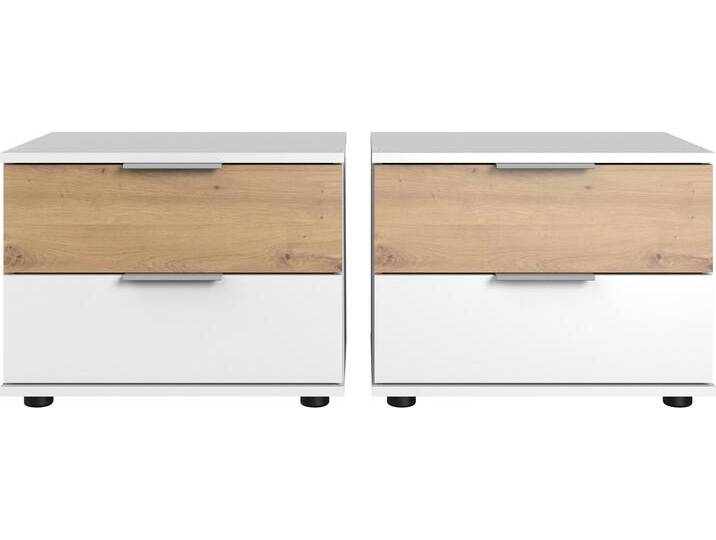 Nachtkonsole WIMEX Gibraltar , weiß (weiß, artisan, eiche, nachbildung), B:52cm H:40cm T:38cm, Holzwerkstoff, Sideboards, in 2 Höhen, wahlweise im 2er Set von Wimex