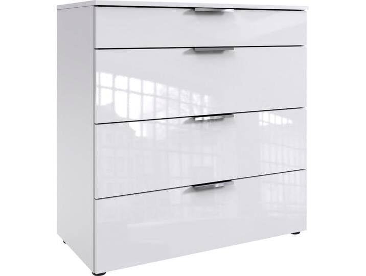 Schubkastenkommode WIMEX level36 D by fresh to go , weiß (korpus weiß, front lack weiß), B:81cm H:84cm T:41cm, Spanplatte, Sideboards, mit soft-close Funktion und Lackfronten, 4 Schubladen, Kommode hoch von Wimex