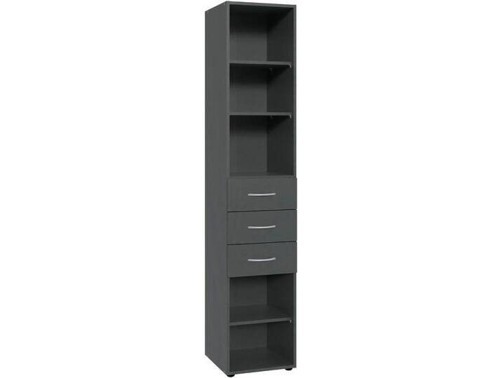 Standregal WIMEX Multiraumkonzept , grau (grafit), B:30cm H:185cm T:40cm, Spanplatte, Regale, planbar und erweiterbar von Wimex