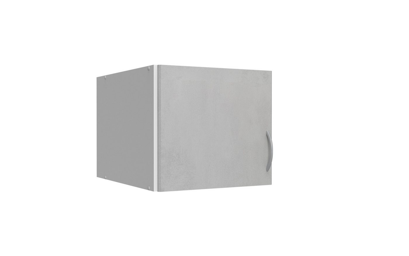 Wimex Aufsatzschrank in WEISS + BETON-NB LICHTGRAU mit einer Tür (BxH: 40x40 cm) von Wimex