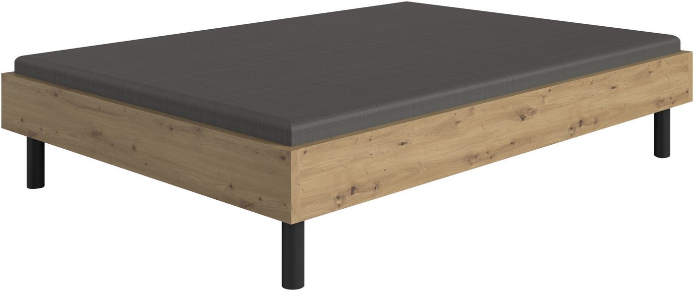 Wimex Bett Easy, große Auswahl an Größen und Farben, auch in Komforthöhe (Made in Germany), ohne Kopfteil, ideal unter Dachschrägen oder Fenster von Wimex