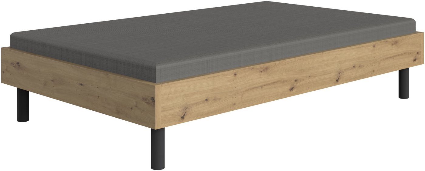 Wimex Bett Easy, große Auswahl an Größen und Farben, auch in Komforthöhe (Made in Germany), ohne Kopfteil, ideal unter Dachschrägen oder Fenster von Wimex