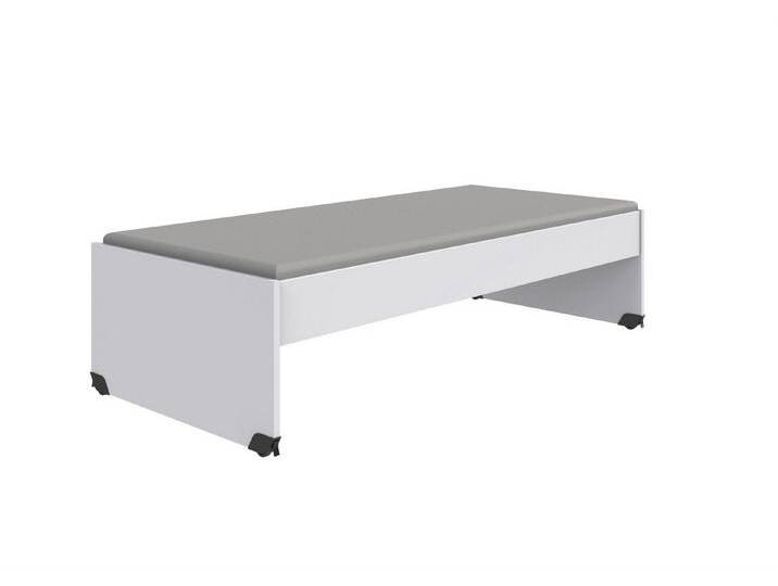 Wimex Bett Liegefläche 120x200cm, in WEISS - 126x51x204cm (BxHxT), weiß von Wimex