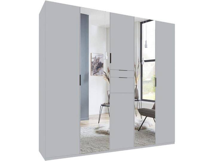 Wimex Drehtürenschrank Moldau (mit Drehtüren, Schubladen, Einlegeböden, Kleiderstangen, 1-St., moderne Optik, Metallgriffe in Schwarz von Wimex